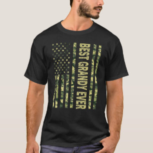 Mens Best Grandy Ever Us American Flag Grandpa F T-Shirt