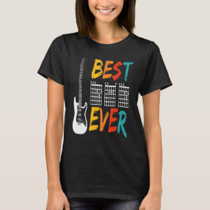 Mens Best Guitar Dad Ever Chords Best Dad Tabs Fat T-Shirt