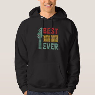 Mens Best Guitar Dad Ever Chords Guitarist Music F Hoodie