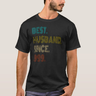 Mens Best Husband Since 1999 Vintage Couples Marri T-Shirt