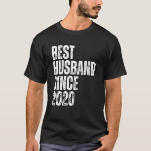 Mens Best Husband Since 2020 Vintage Wedding Anniv T-Shirt