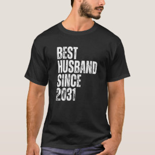 Mens Best Husband Since 2031 Vintage Wedding Anniv T-Shirt