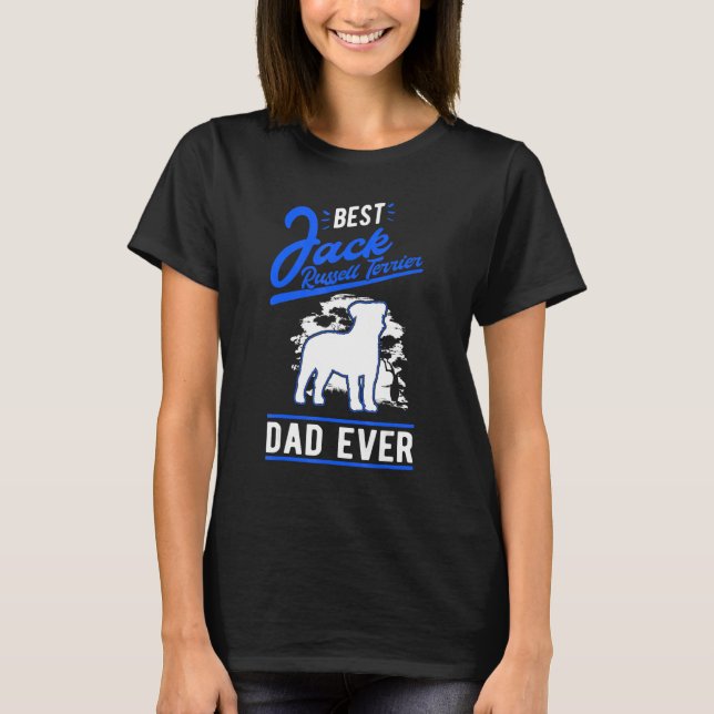 Mens Best Jack Russell Terrier Dad Ever Jack Russe T-Shirt (Front)