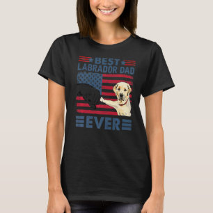 Mens Best Labrador Dad Ever Vintage Dog T-Shirt