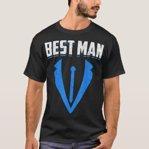 Mens Best Man Wedding Groom Marriage Funny Bachelo T-Shirt