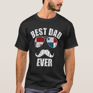 Mens Best Panamanian Dad Ever Patriotic Grandpa Fa T-Shirt