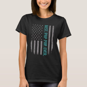 Mens Best Pap Pap Ever American Flag For Father' T-Shirt