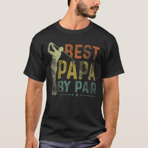Mens Best Papa By Par  Golf  Grandpa Golfer Father T-Shirt