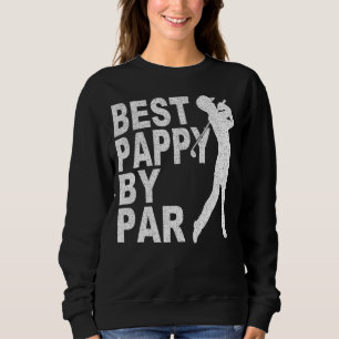 Mens Best Pappy By Par  Disc Golf  For Men Fathers Sweatshirt
