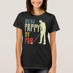 Mens Best Pappy By Par Golf Father's Day Daddy T-Shirt