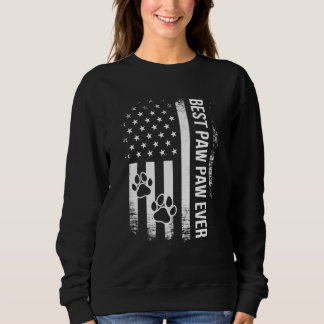 Mens Best Paw Paw Dad Ever Patriot America Flag 4t Sweatshirt