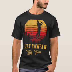 Mens Best Pawpaw By Par Father S Day Golf Golfer T T-Shirt