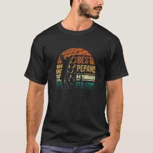 Mens Best Pepaw By Par Retro Father's Day Golf T-Shirt