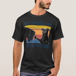 Mens Best Pitbull Dad Ever Dog Father's Day T-Shirt
