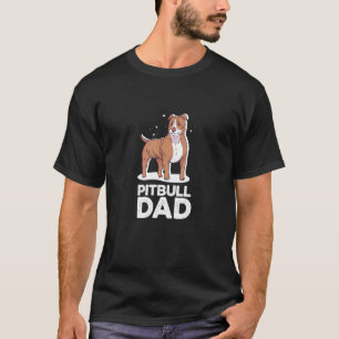 Mens Best Pitbull Dog Dad Ever  Pittie T-Shirt