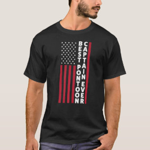 Mens Best Pontoon Captain ever Pontoon   T-Shirt