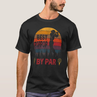 Mens Best Poppop By Par Golf Father's Day Daddy 1 T-Shirt