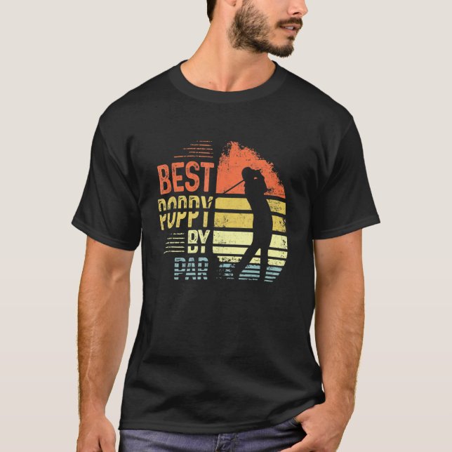 Mens Best Poppy By Par Poppy Fathers Day Golf Golf T-Shirt (Front)