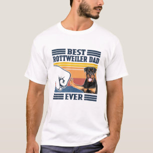 Mens Best Rottweiler Dad Ever Funny Dog Lover Fath T-Shirt