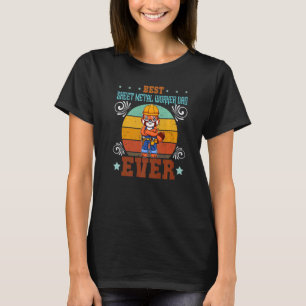 Mens Best Sheet Metal Worker Dad Ever Locksmith Fa T-Shirt
