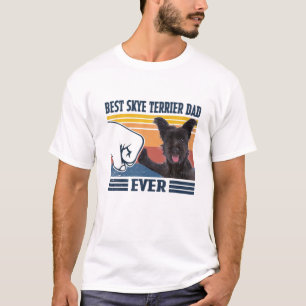 Mens Best Skye Terrier Dad Ever Funny Dog Lover Fa T-Shirt