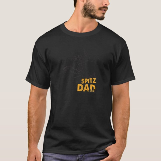Mens Best Spitz Dad Ever German Spitz Dog Owner Ge T-Shirt (Front)