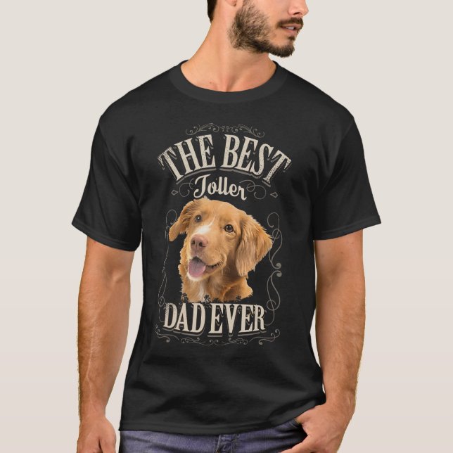 Mens Best Toller Dad Ever Nova Scotia Duck Tolling T-Shirt (Front)