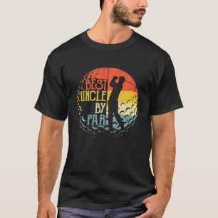 Mens Best Uncle By Par Golf Lover Sports Christmas T-Shirt