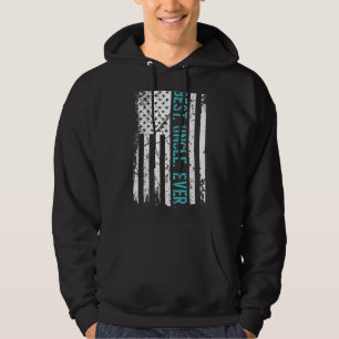 Mens Best Uncle Ever Us American Flag Father's Day Hoodie
