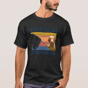 Mens Best Vizsla Dad Ever Dog Father's Day 1 T-Shirt
