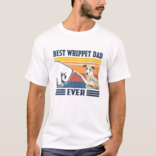 Mens Best Whippet Dad Ever Funny Dog Lover Father' T-Shirt (Front)