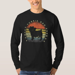 Mens Best Yorkie Dad Ever Daddy Yorkshire Terrier  T-Shirt