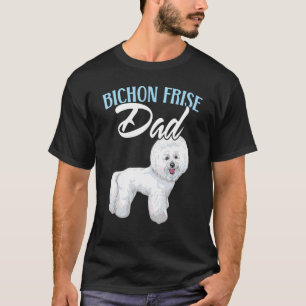 Mens Bichon Frise Dad Dog  Dog Breeder Puppy Paw L T-Shirt