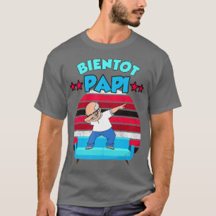 Mens Bientot Papi Future Announcement Pregnancy Gr T-Shirt