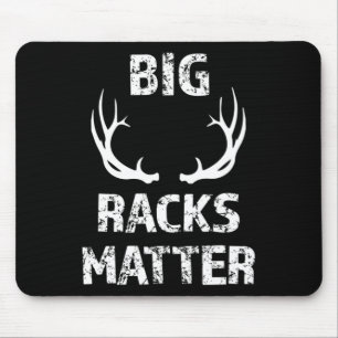 Mens Big Racks Matter Fun Deer Buck Hunting Men's  Mouse Pad