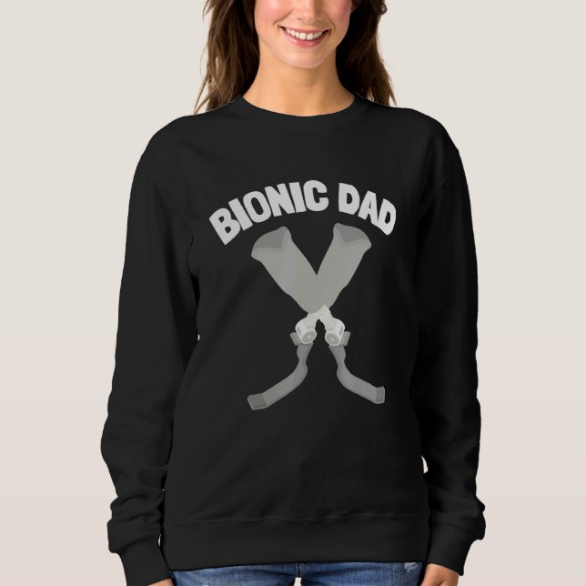 Mens Bionic Knee Replacement Surgery Recovery Sweatshirt (Front)