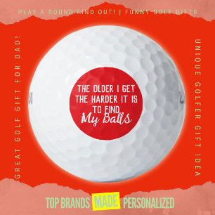 Mens Birthday Gag Funny Golf Dad Hard To Find Ball
