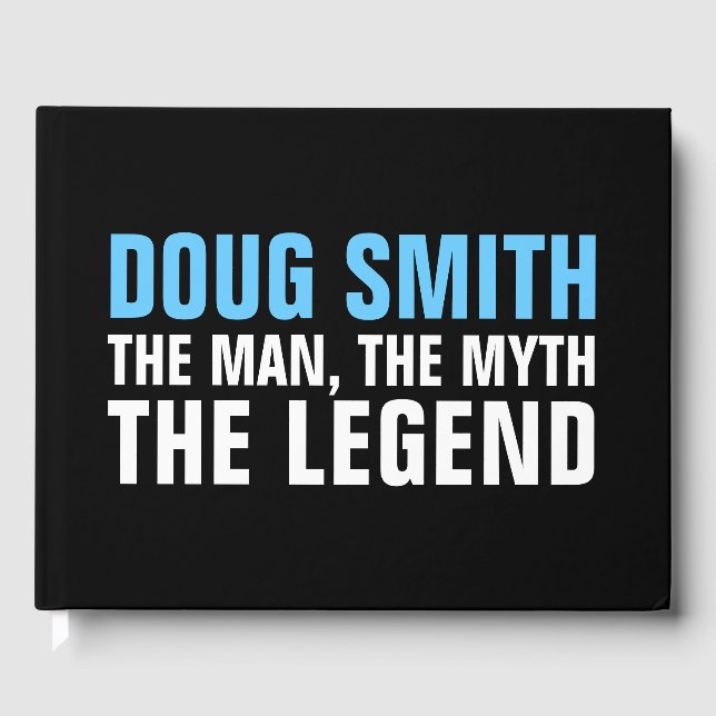 Men's  Birthday / Retirement Party Guest Book (Front)