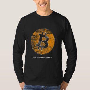Mens Bitcoin Crypto Dad Wife Changing Money T-Shirt