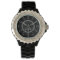 Men's Black and White Monogram Watch