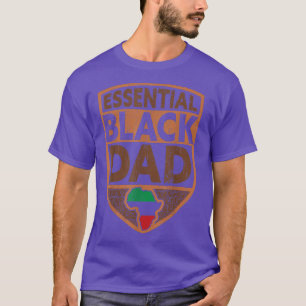 Mens Black Dad African Father T-Shirt