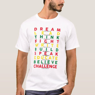 Mens Black History Pride Dream Like Martin America T-Shirt