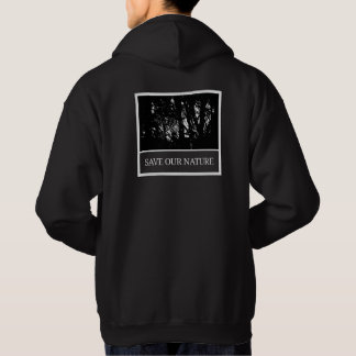 Men's Black Hoodie – 'Save Our Nature'