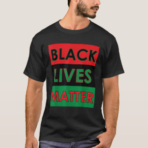 Mens Black Lives Matter Pan African Flag Political T-Shirt