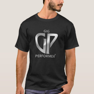 Men's Black T-shirt with Gig Performer logo