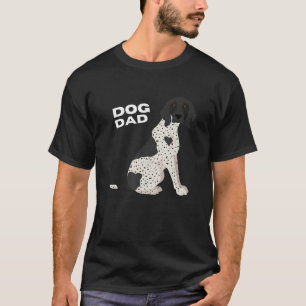 Mens Black & White German Shorthaired Pointer Dog T-Shirt