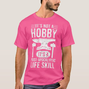 Mens Blacksmith Farrier Anvil Forge Funny Forger L T-Shirt