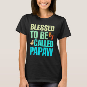 Mens Blessed To Be Called Papaw Awesome Fathers Da T-Shirt