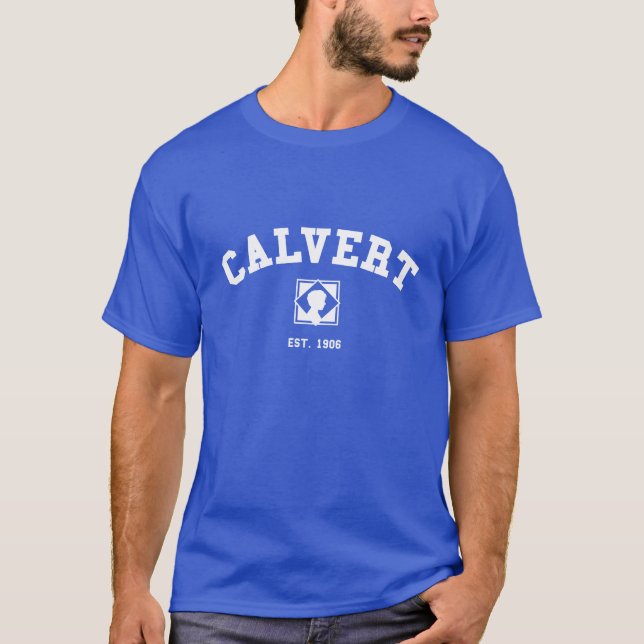 Men's Blue Calvert T-Shirt (Front)
