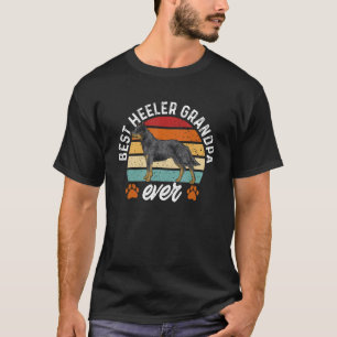 Mens Blue Heeler Dad Best Heeler Grandpa Australia T-Shirt